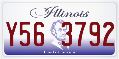 IL license plate Y563792