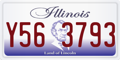 IL license plate Y563793