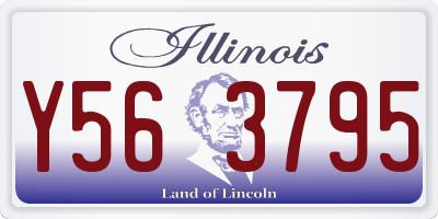 IL license plate Y563795