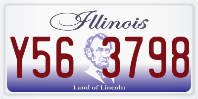 IL license plate Y563798