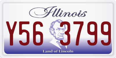 IL license plate Y563799