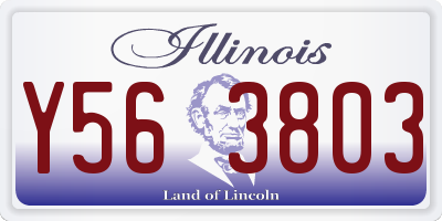 IL license plate Y563803