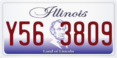 IL license plate Y563809