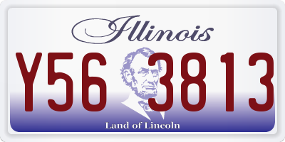 IL license plate Y563813