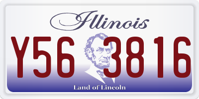IL license plate Y563816