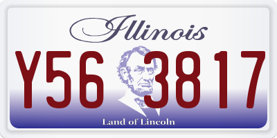 IL license plate Y563817