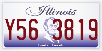 IL license plate Y563819