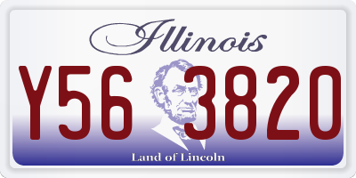 IL license plate Y563820