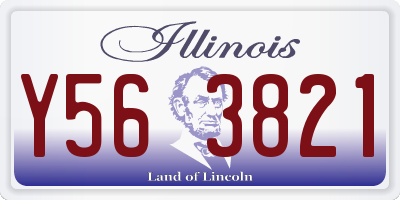 IL license plate Y563821