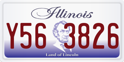 IL license plate Y563826