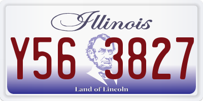 IL license plate Y563827