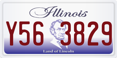 IL license plate Y563829