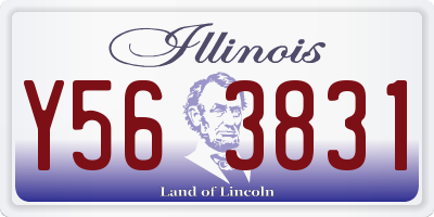 IL license plate Y563831