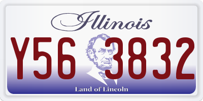 IL license plate Y563832