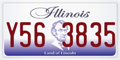 IL license plate Y563835