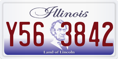 IL license plate Y563842