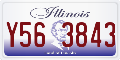 IL license plate Y563843