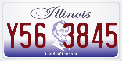 IL license plate Y563845