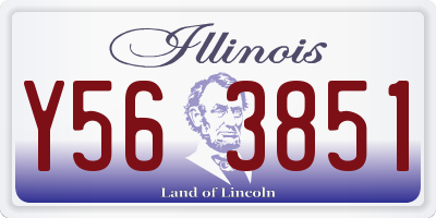 IL license plate Y563851