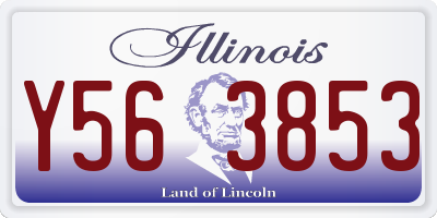 IL license plate Y563853