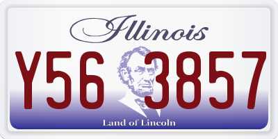 IL license plate Y563857