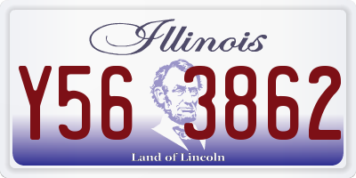 IL license plate Y563862