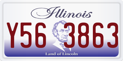 IL license plate Y563863