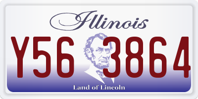 IL license plate Y563864