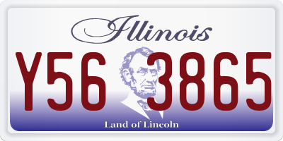 IL license plate Y563865