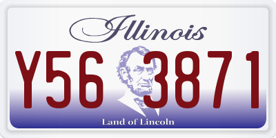 IL license plate Y563871