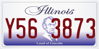 IL license plate Y563873