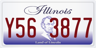 IL license plate Y563877