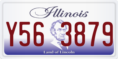 IL license plate Y563879