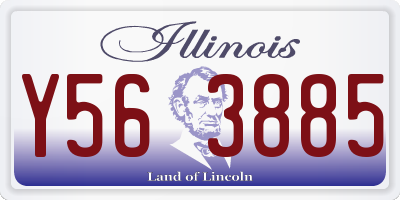 IL license plate Y563885