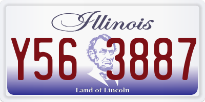 IL license plate Y563887