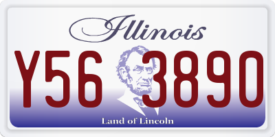 IL license plate Y563890