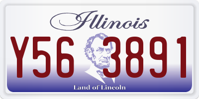 IL license plate Y563891