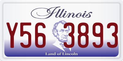 IL license plate Y563893