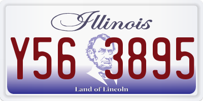 IL license plate Y563895
