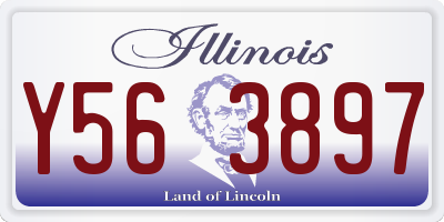 IL license plate Y563897