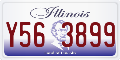 IL license plate Y563899
