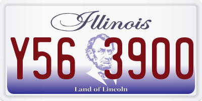 IL license plate Y563900