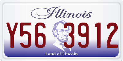 IL license plate Y563912