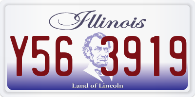IL license plate Y563919