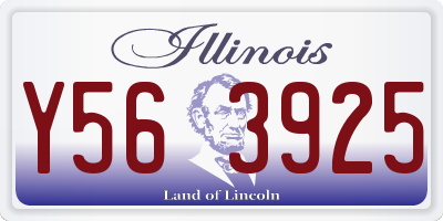 IL license plate Y563925