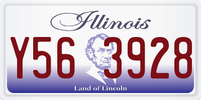 IL license plate Y563928