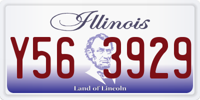 IL license plate Y563929