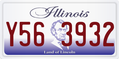 IL license plate Y563932