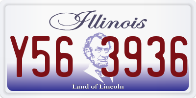 IL license plate Y563936