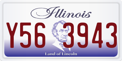IL license plate Y563943